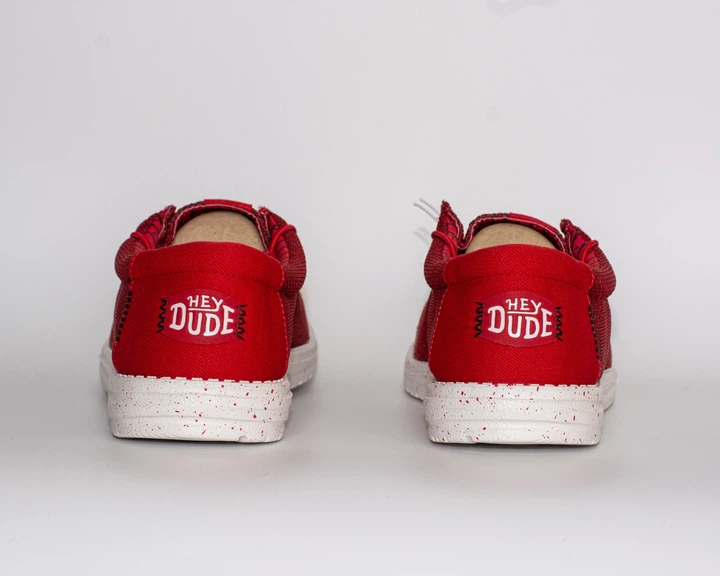 Мокасини чоловічі Hey Dude Wally Stretch Sox 45 (30 см) Red (41898-610) - изображение 4