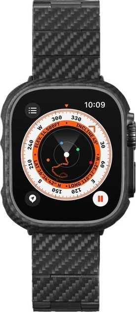 Ремінець Pitaka Carbon Fiber Modern для Apple Watch 1/2/3/4/5/6/7/8/9/10/11/SE/SE 3/Ultra/Ultra 2/Ultra 3 Black-Gray (AWB2307) - Фото 3 Ремінець Pitaka Carbon Fiber Modern для Apple Watch 1/2/3/4/5/6/7/8/9/10/11/SE/SE 3/Ultra/Ultra 2/Ultra 3 Black-Gray (AWB2307) - зображення 3