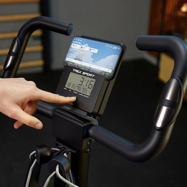 Велотренажер складной Trex Sport TX-390XB TRIBER магнитный черный - изображение 13