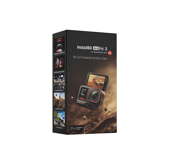 Екшн-камера Insta360 Ace Pro 2 Dual Battery Bundle (Black) - изображение 2