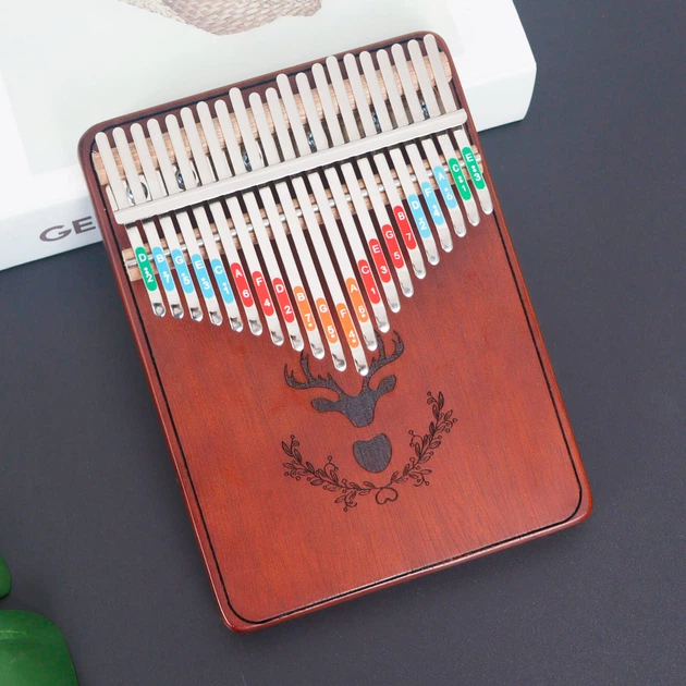 21-клавішне фортепіано Asasi Kalimba для великого пальця для дорослих та дітей-початківців, портативний музичний інструмент у подарунок, у стилі дошки - Фото 6 21-клавішне фортепіано Asasi Kalimba для великого пальця для дорослих та дітей-початківців, портативний музичний інструмент у подарунок, у стилі дошки - зображення 6