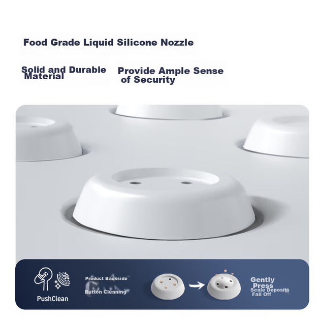 Ручний душ Panasonic One Touch Decal Decal, багатоотвірний вихід води, одинарний розпилювач C6, сріблясто-білий - изображение 5