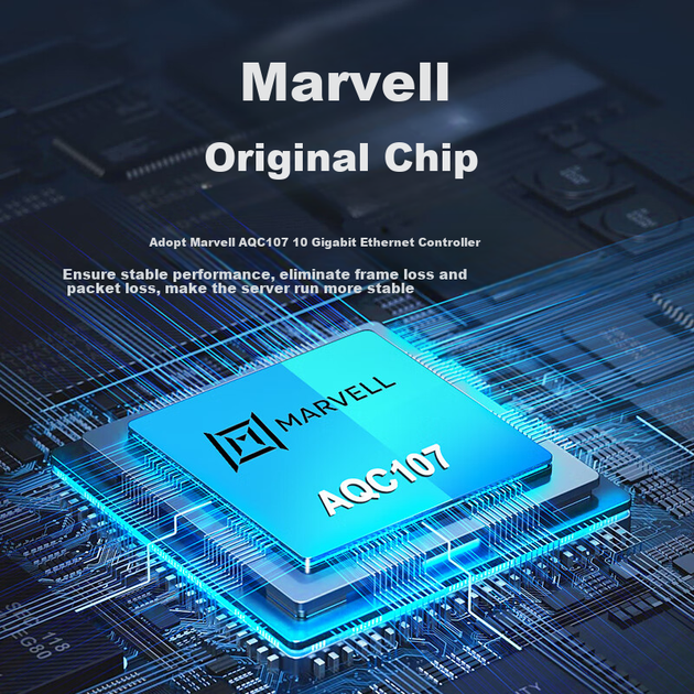 Мережева карта FLYBISH NA107-T1 PCIe x4 на чипі AQC107, 10 Гбіт/с - зображення 5