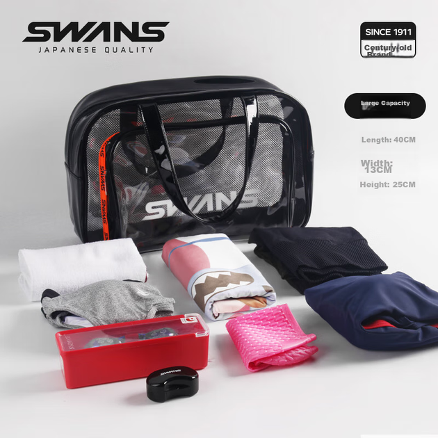Сумка для плавания SWANS, большая вместимость, разделение для влажных и сухих вещей, спортивная пляжная сумка для фитнеса, сумка для коротких поездок, SPDC115, белая. - Фото 6 Сумка для плавания SWANS, большая вместимость, разделение для влажных и сухих вещей, спортивная пляжная сумка для фитнеса, сумка для коротких поездок, SPDC115, белая. - изображение 6