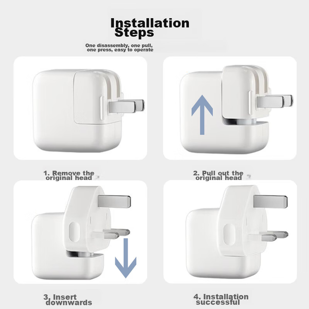 Удлинительный кабель для зарядки ноутбука Apple Youpin, адаптер питания для Macbook Air/Pro, переходник на национальный стандарт, оригинальный универсальный адаптер, аксессуар для iPad, китайская версия. - изображение 12