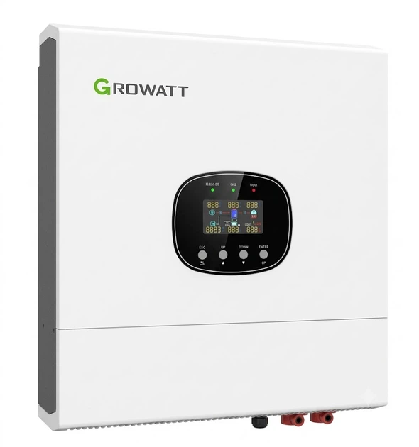 Гібридний інвертор Growatt SPE 5000TL HVM-G2 5000 Вт 48 В 1 MPPT IP20 White - Фото 2 Гібридний інвертор Growatt SPE 5000TL HVM-G2 5000 Вт 48 В 1 MPPT IP20 White - зображення 2