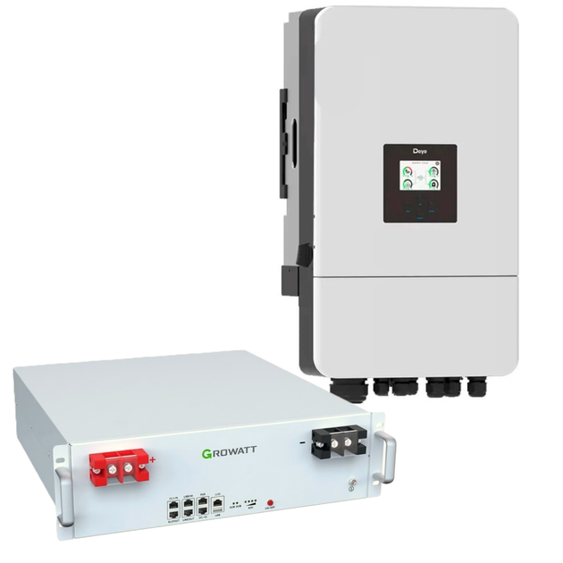 Комплект автономного энергоснабжения Deye SUN-10K-SG05LP3-EU 10 кВт 3-фазный + Growatt HOPE 5.0L-B1 LiFePO4 5.12 кВт·ч - Фото 2 Комплект автономного энергоснабжения Deye SUN-10K-SG05LP3-EU 10 кВт 3-фазный + Growatt HOPE 5.0L-B1 LiFePO4 5.12 кВт·ч - изображение 2