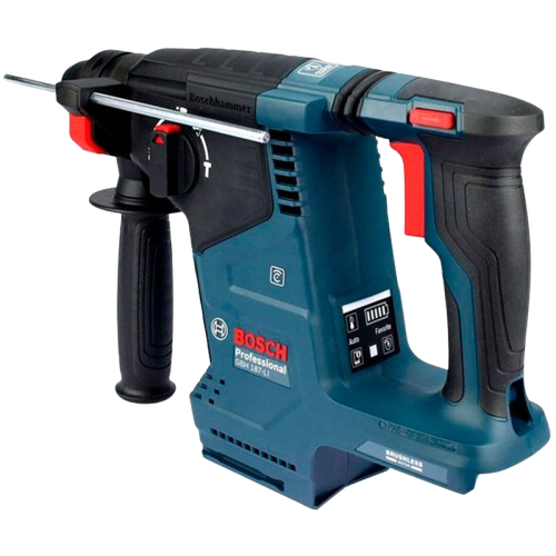 Акумуляторний перфоратор Bosch GBH 187-LI під патрон SDS-plus Синій - зображення 3