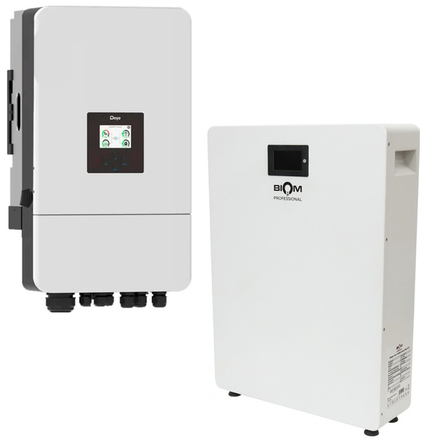 Комплект автономного энергоснабжения Deye SUN-10K-SG05LP3-EU 10 кВт 3-фазный + Biom BALFP-512200-V1 LiFePO4 10.24 кВт·ч - Фото 2 Комплект автономного энергоснабжения Deye SUN-10K-SG05LP3-EU 10 кВт 3-фазный + Biom BALFP-512200-V1 LiFePO4 10.24 кВт·ч - изображение 2