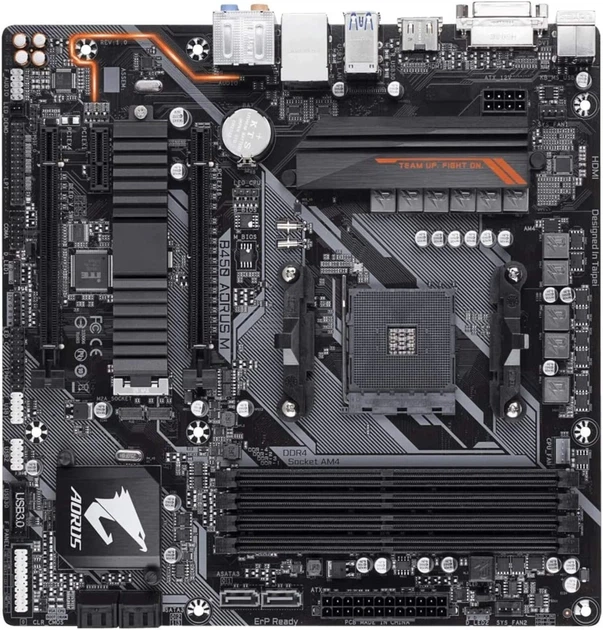 Материнская плата Gigabyte B450 Aorus M (102216639) - Уценка - изображение 2