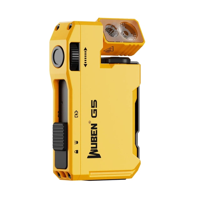 Универсальный карманный EDC фонарь Wuben G5 RGB Yellow (400Лм, 82м, 450мАч) - Фото 3 Универсальный карманный EDC фонарь Wuben G5 RGB Yellow (400Лм, 82м, 450мАч) - изображение 3