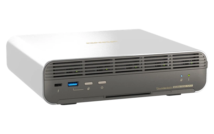 Мережеве сховище QNAP TBS-h574TX-i3-12G / Intel Core i3 / 12GB RAM / 5xE1.S (M.2 NVMe) / 2xThunderbolt 4 / 10GbE / 2.5GbE / HDMI (102155434) - зображення 4