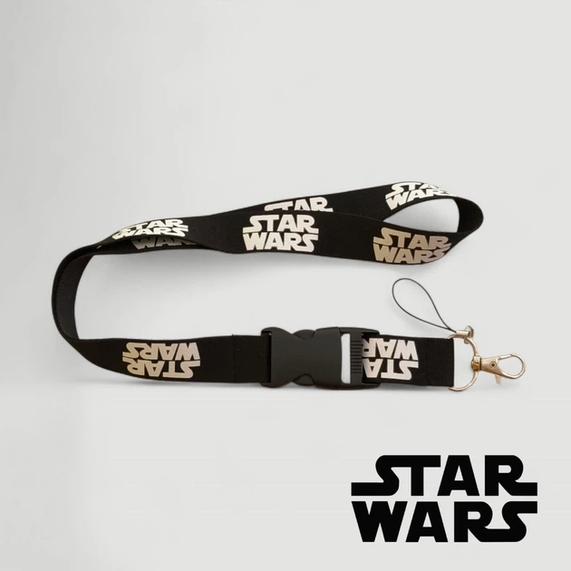 Ремінець на шию Star Wars / Зоряні Війни з карабіном та фастексом для ключів, бейджа, телефону 52х2.5 см - Фото 1 Ремінець на шию Star Wars / Зоряні Війни з карабіном та фастексом для ключів, бейджа, телефону 52х2.5 см - зображення 1