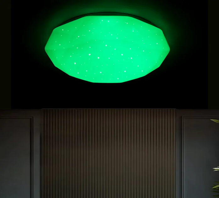 Світильник світлодіодний Biom SMART 3000-6000K 55 Вт с д/у (SML-R44-55-RGB) - зображення 4