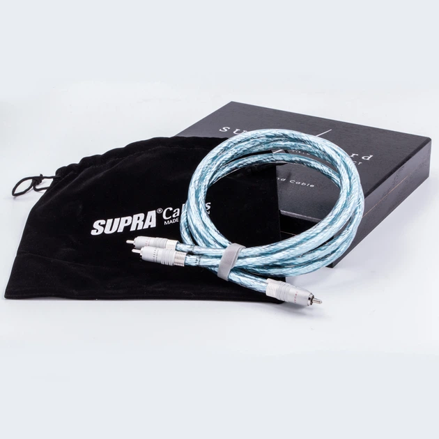 Міжблочний кабель RCA Supra Sword Excalibur ISL Rhodium Audio 1 м Ice Blue Metallic - Фото 5 Міжблочний кабель RCA Supra Sword Excalibur ISL Rhodium Audio 1 м Ice Blue Metallic - изображение 5