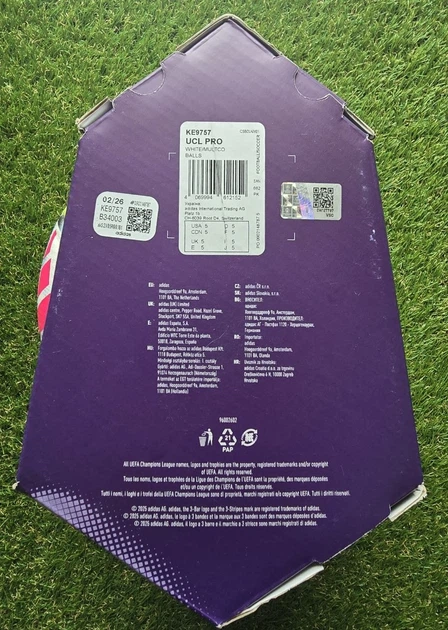 Офіційний м'яч Ліги Чемпіонів Adidas UCL Pro 26/27 (KE9757) - зображення 6