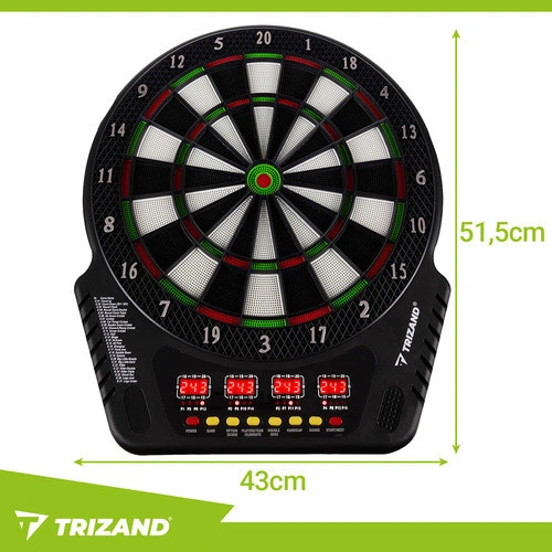 Электронный дартс Trizand 26307 на 27 игр и 243 режима с LED дисплеями и дротиками - Фото 2 Электронный дартс Trizand 26307 на 27 игр и 243 режима с LED дисплеями и дротиками - изображение 2