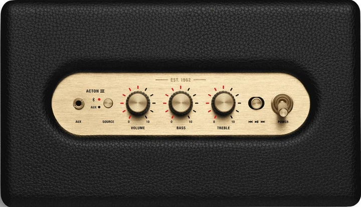 Портативная акустика Marshall Acton III Black (1006004) (Asian Version) - Фото 3 Портативная акустика Marshall Acton III Black (1006004) (Asian Version) - изображение 3