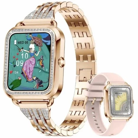 Смарт-годинник Uwatch DTX Pro MAX Gold 2 ремешка - Фото 1 Смарт-годинник Uwatch DTX Pro MAX Gold 2 ремешка - зображення 1