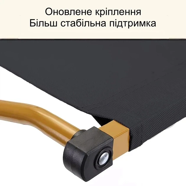 Стул STD-07 складной, металл+ткань В760*Ш500*Д510мм чёрный - Фото 6 Стул STD-07 складной, металл+ткань В760*Ш500*Д510мм чёрный - изображение 6