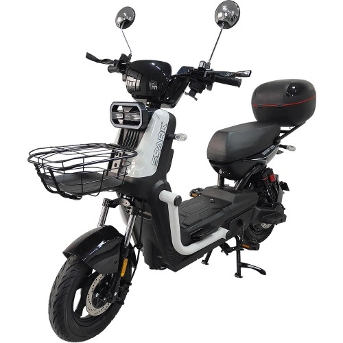 Велосипед с электромотором SPARK BOOST EVO 14" 72V/1200W/20Ah белый - изображение 5