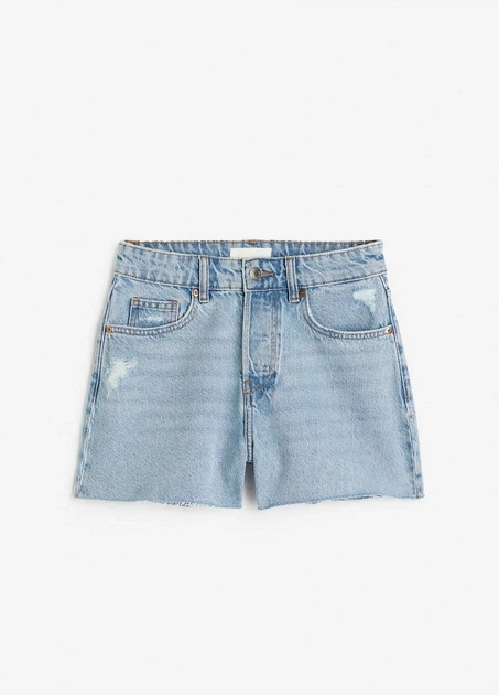 Шорти H&M 11423 Блакитний 34 (1166) - Фото 3 Шорти H&M 11423 Блакитний 34 (1166) - изображение 3