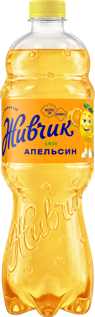 Упаковка сокосодержащего напитка Живчик Апельсин 1 л х 12 бутылок (4820193039566) - изображение 2