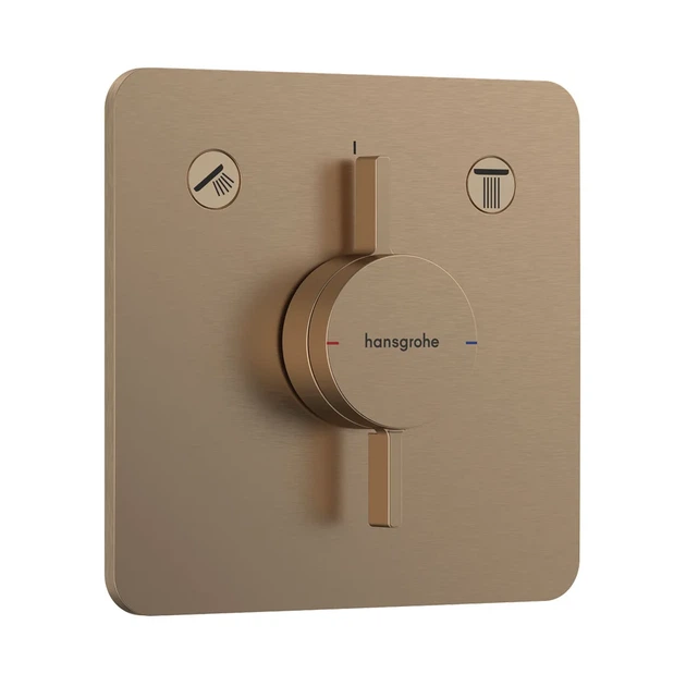 HANSGROHE DuoTurn Q Смеситель скрытый, шлифованная бронза (75414140) - Фото 1 HANSGROHE DuoTurn Q Смеситель скрытый, шлифованная бронза (75414140) - изображение 1