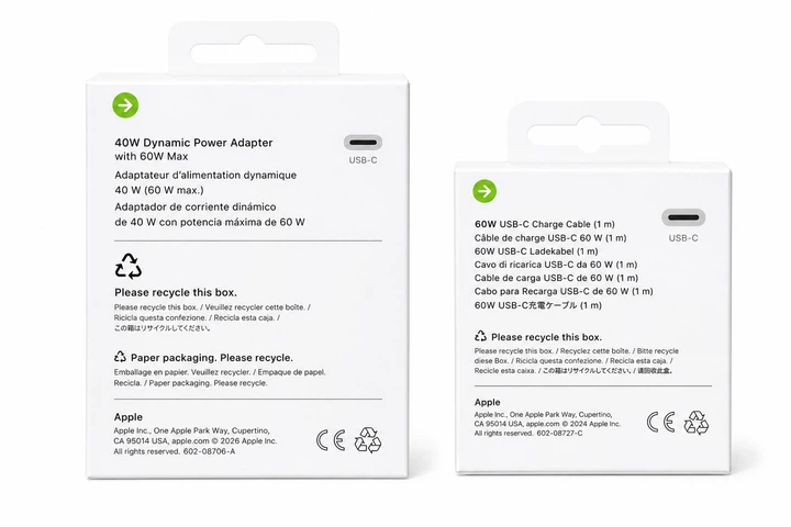 Зарядний пристрій 40W USB-C + кабель USB-C to USB-C 1 м для iPhone 15, 16, 17 - зображення 3