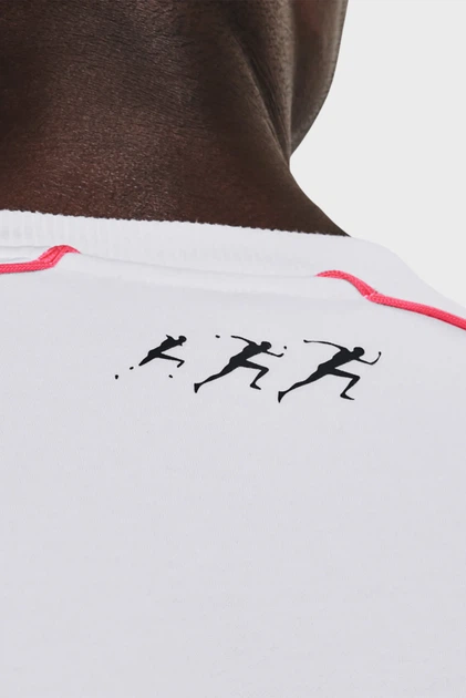Чоловічий білий лонгслів Under Armour RUN ANYWHERE LS v2 1374423-100 однотонний бавовняний спортивний Розмір L - изображение 6