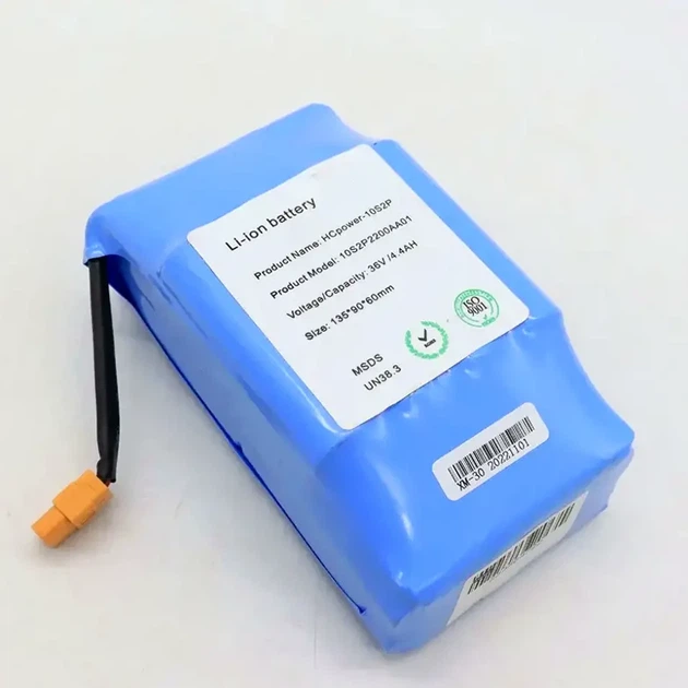 Аккумулятор 4400мАч 36В Li-ion для гироскутера гироборда модель HCpower-10S2P - Фото 7 Аккумулятор 4400мАч 36В Li-ion для гироскутера гироборда модель HCpower-10S2P - изображение 7