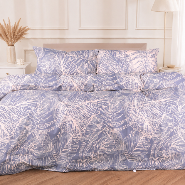 Простирадло MirSon Полуторне Євро 150х220 см 17-0981 Palm Veil Ranforce Elite (2200013671930) - зображення 4
