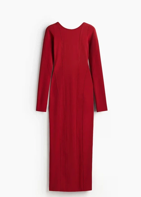 Плаття H&M 16665 Темний червоний XL (1302) - Фото 3 Плаття H&M 16665 Темний червоний XL (1302) - изображение 3