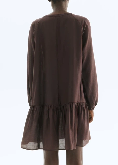 Плаття H&M 16664 Темний коричневий XXS (1302) - Фото 2 Плаття H&M 16664 Темний коричневий XXS (1302) - зображення 2
