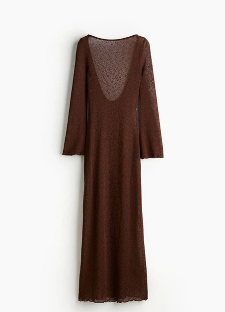Плаття H&M 15503 Темний коричневий XS (1216) - зображення 3