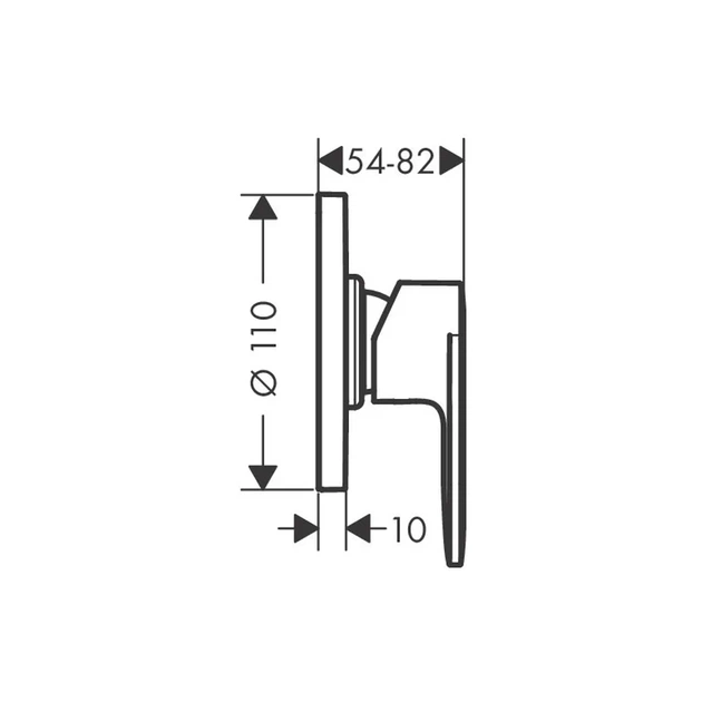 HANSGROHE Vernis Blend Змішувач для душу, хром (71649000) - Фото 2 HANSGROHE Vernis Blend Змішувач для душу, хром (71649000) - зображення 2