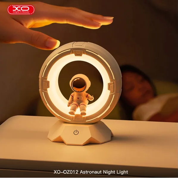 Детский ночник XO OZ12 Космонавт аккумуляторный, силиконовый LED светильник Космонавт для детей, ночник в детскую комнату - изображение 4