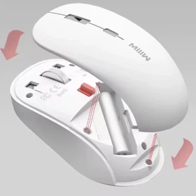 Мышка Xiaomi MiiiW Wireless/Bluetooth White (MW23M22 White) - изображение 3