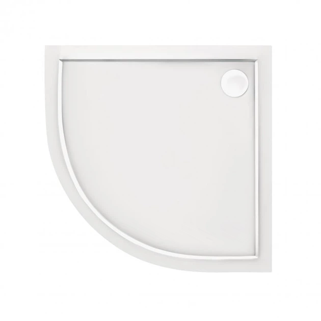 Душевой поддон акрил угловой Qtap Robin 100x100x12 см + сифон - изображение 3