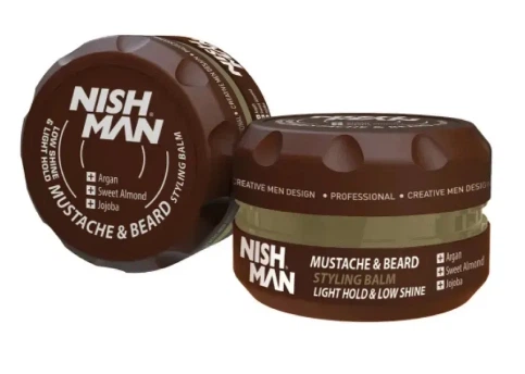 Бальзам для бороди Nishman Beard & Mustache Styling Balm 100 мл - Фото 1 Бальзам для бороди Nishman Beard & Mustache Styling Balm 100 мл - изображение 1