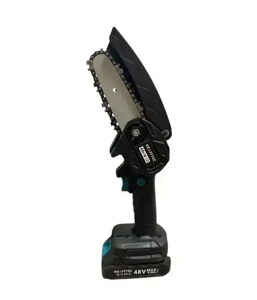 Набор садового инструмента Krafftec 48V 6Ah аккумуляторный триммер и мини пила сучкорез 2в1 с двумя аккумуляторами для кошения травы сорняков кустарников и обрезки веток - Фото 5 Набор садового инструмента Krafftec 48V 6Ah аккумуляторный триммер и мини пила сучкорез 2в1 с двумя аккумуляторами для кошения травы сорняков кустарников и обрезки веток - изображение 5