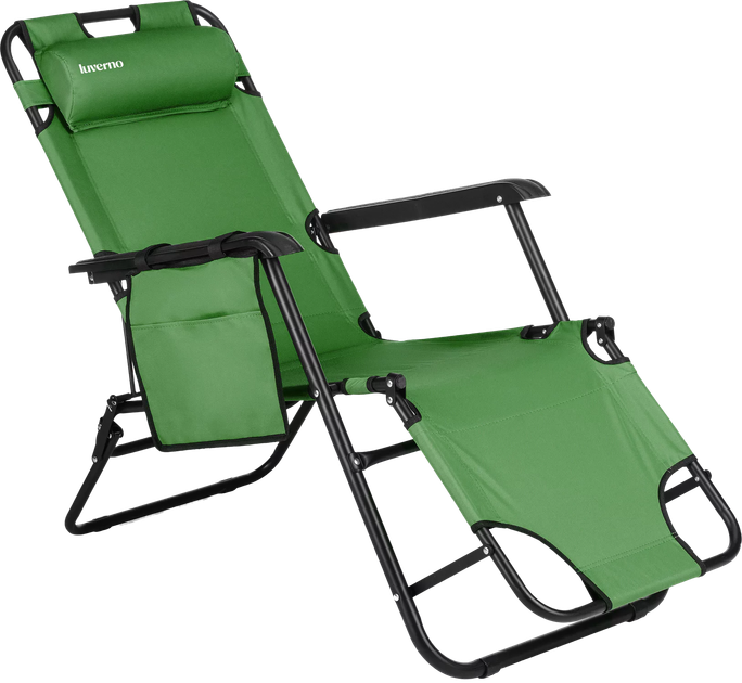 Leżak ogrodowy Luverno Sun Comfort 2w1 Zielony (L-66262) - Zdjęcie 1 Leżak ogrodowy Luverno Sun Comfort 2w1 Zielony (L-66262) - obraz 1