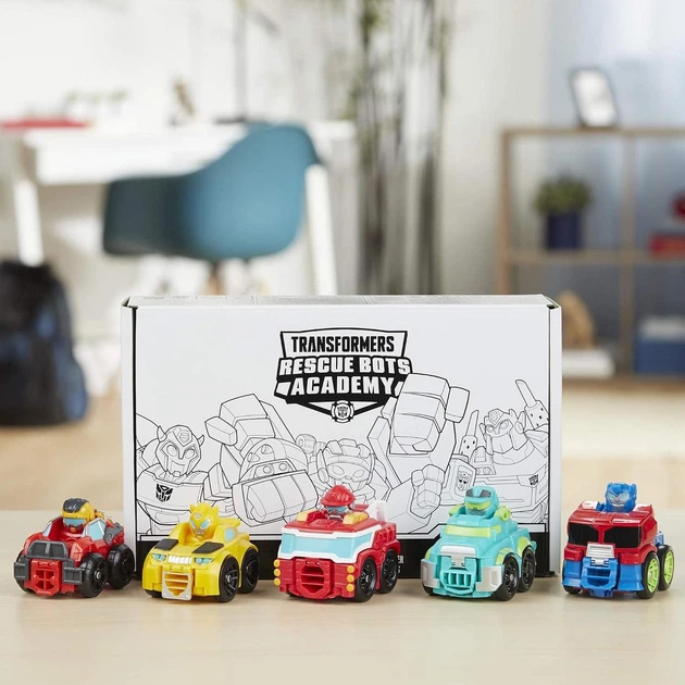 Подарунковий набір Трансформери Боти-рятувальники міні гонщики Hasbro Transformers Rescue Bots Academy (E9523) - зображення 2