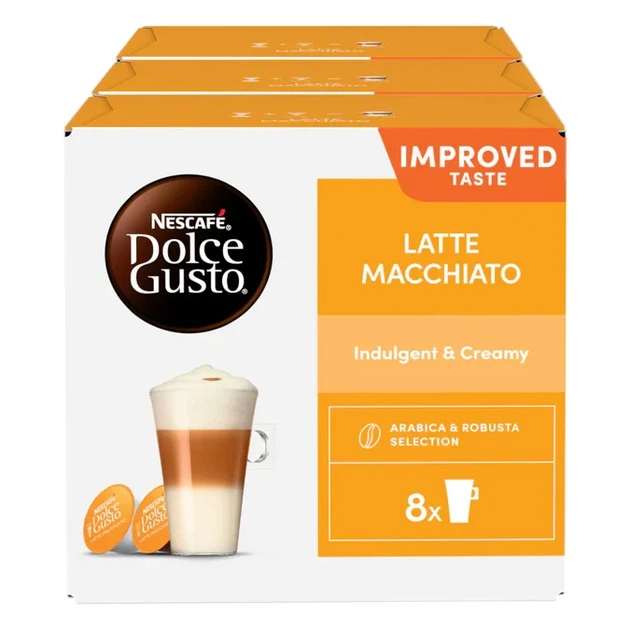 Капсули Nescafe Dolce Gusto Latte Macchiato нескафе дольче густо лате 16 капсул - зображення 3