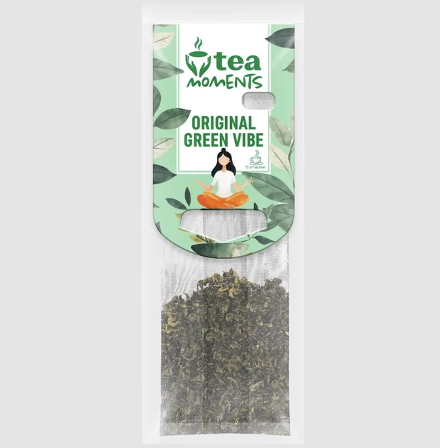 Чай зеленый Tea Moments Original Green Vibe Оригинальное зеленое настроение 50 кадди-пакет по 2.2 г - Фото 3 Чай зеленый Tea Moments Original Green Vibe Оригинальное зеленое настроение 50 кадди-пакет по 2.2 г - изображение 3