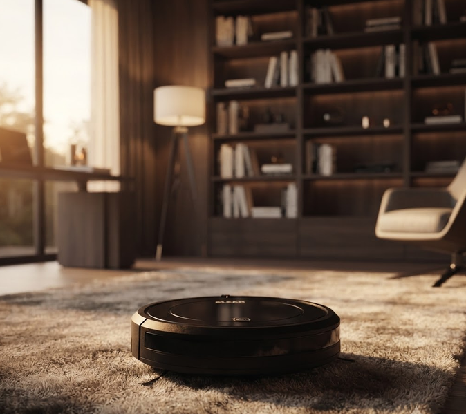Робот пилосос Clean Smart Robot 1500W акумуляторний для сухого прибирання з віртуальною стіною чорний - Фото 10 Робот пилосос Clean Smart Robot 1500W акумуляторний для сухого прибирання з віртуальною стіною чорний - зображення 10