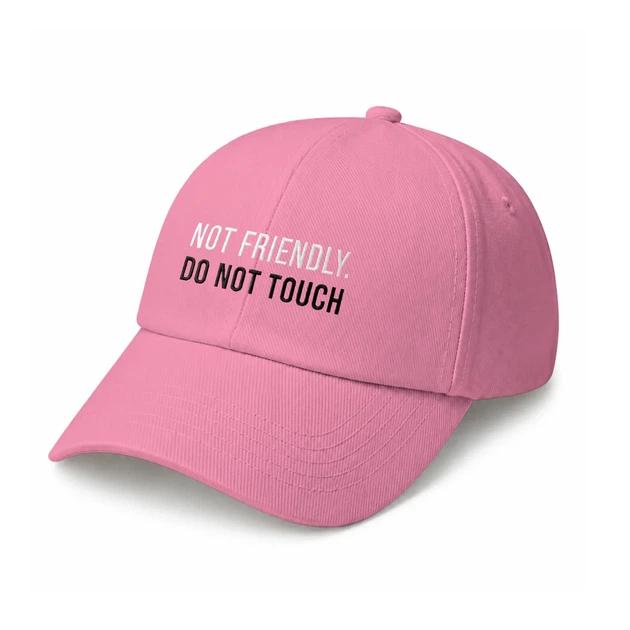 Кепка «Not friendly. Do not touch» рожева - Фото 1 Кепка «Not friendly. Do not touch» рожева - зображення 1
