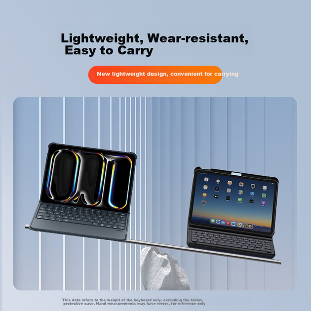 Чохол-клавіатура для планшета Apple iPad Air 13" 2026/2025/2024/Pro 12.9" 2022/2021/2020/2018 MUSTTRUE T5509D Dark Grey - Фото 8 Чохол-клавіатура для планшета Apple iPad Air 13" 2026/2025/2024/Pro 12.9" 2022/2021/2020/2018 MUSTTRUE T5509D Dark Grey - зображення 8