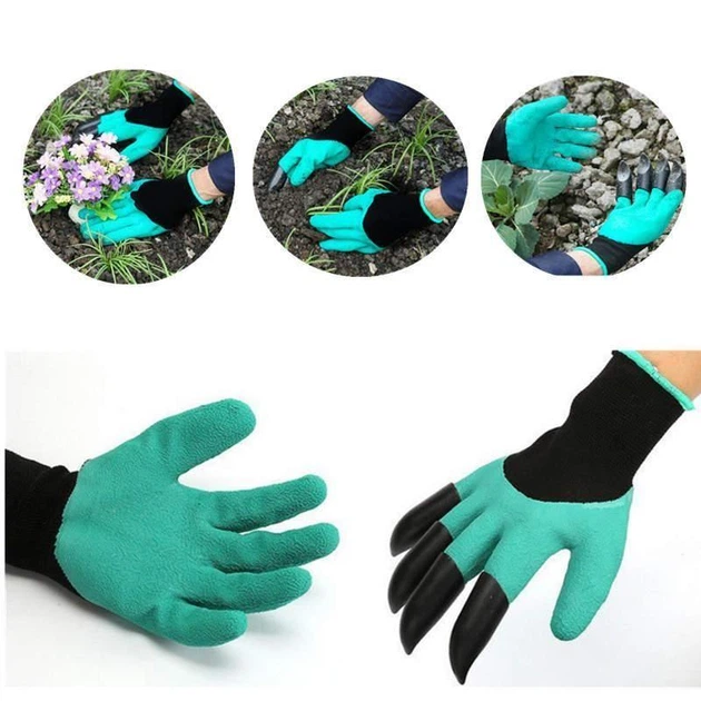 Резиновые перчатки с когтями для сада и огорода Garden Genie Gloves Гарден Джени Гловес, садовые перчатки - изображение 3
