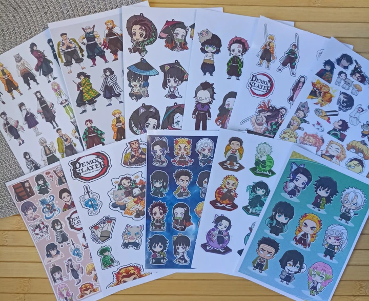 Стикерпак Клинок рассекающий демонов Kimetsu no Yaiba А6 набір 11 шт код 25871 - Фото 1 Стикерпак Клинок рассекающий демонов Kimetsu no Yaiba А6 набір 11 шт код 25871 - изображение 1